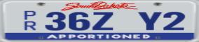Truck License Plate